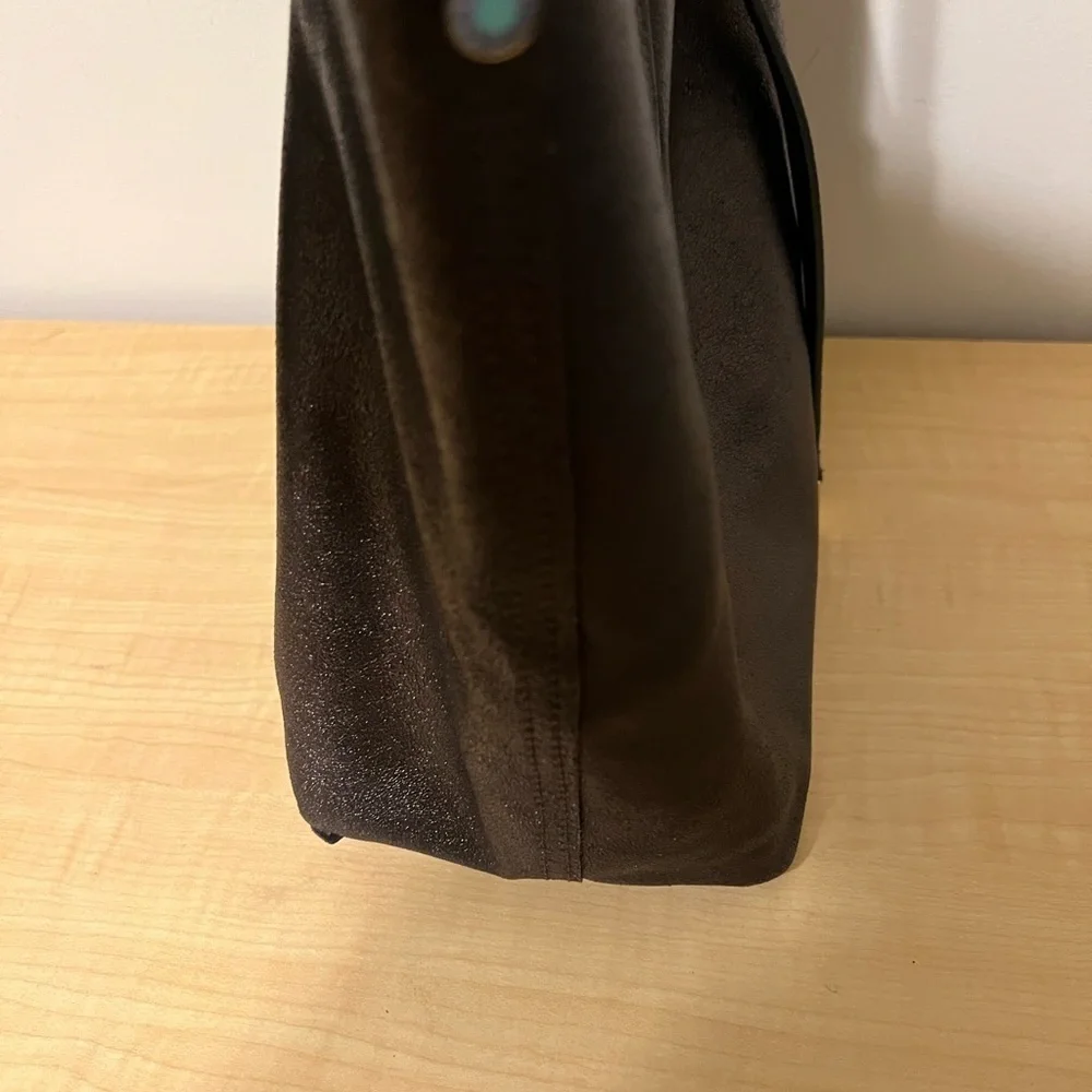 Tiffany Bronze Leather Tote Bag